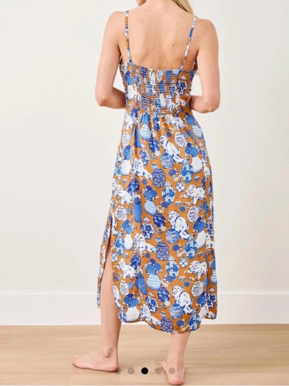 Printfresh chic to sleep nightgown in tobacco fancy cat print - Picture 3 of 9